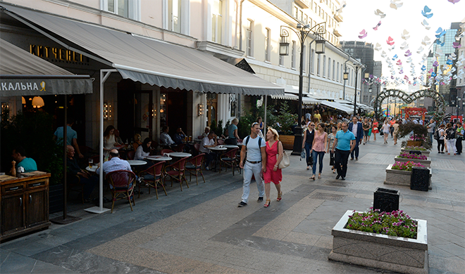Более 40% площадей на центральных улицах Москвы занимают операторы общественного питания