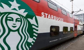 Starbucks открывает первую кофейню в поезде