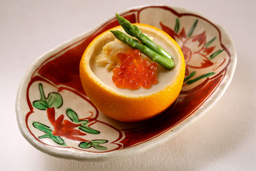 Мусс из тофу в апельсине