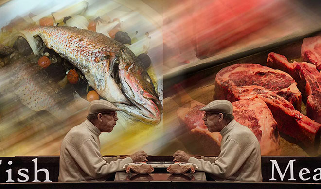 Мясо VS рыба